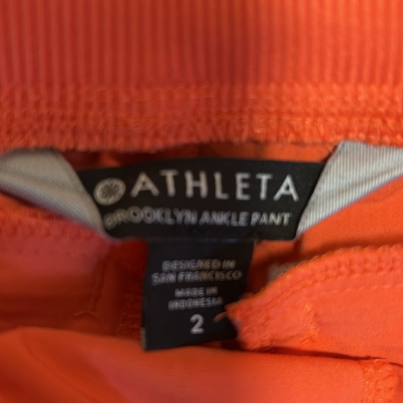 Athletic vibrant, orange Brooklyn ankle pants size 2 fast shipping - Picture 6 of 13